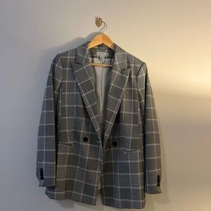 Gray Plaid Women’s Blazer
